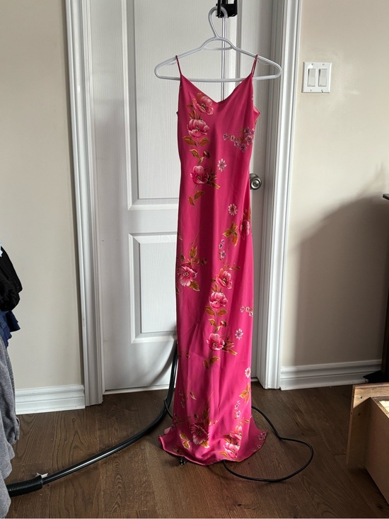 nuit de Gala Paris Dresses & Skirts - Pink Floral Maxi Slip Dress